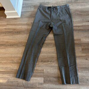 Men's Dark Grey Wool Banana Republic Dress Pants